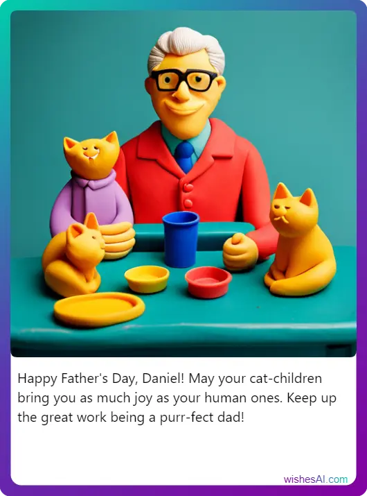Wishes AI example - Fathers Day (craft clay)